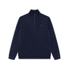 Ordinary Ralph Lauren Navy Double Knit Quarter Zip