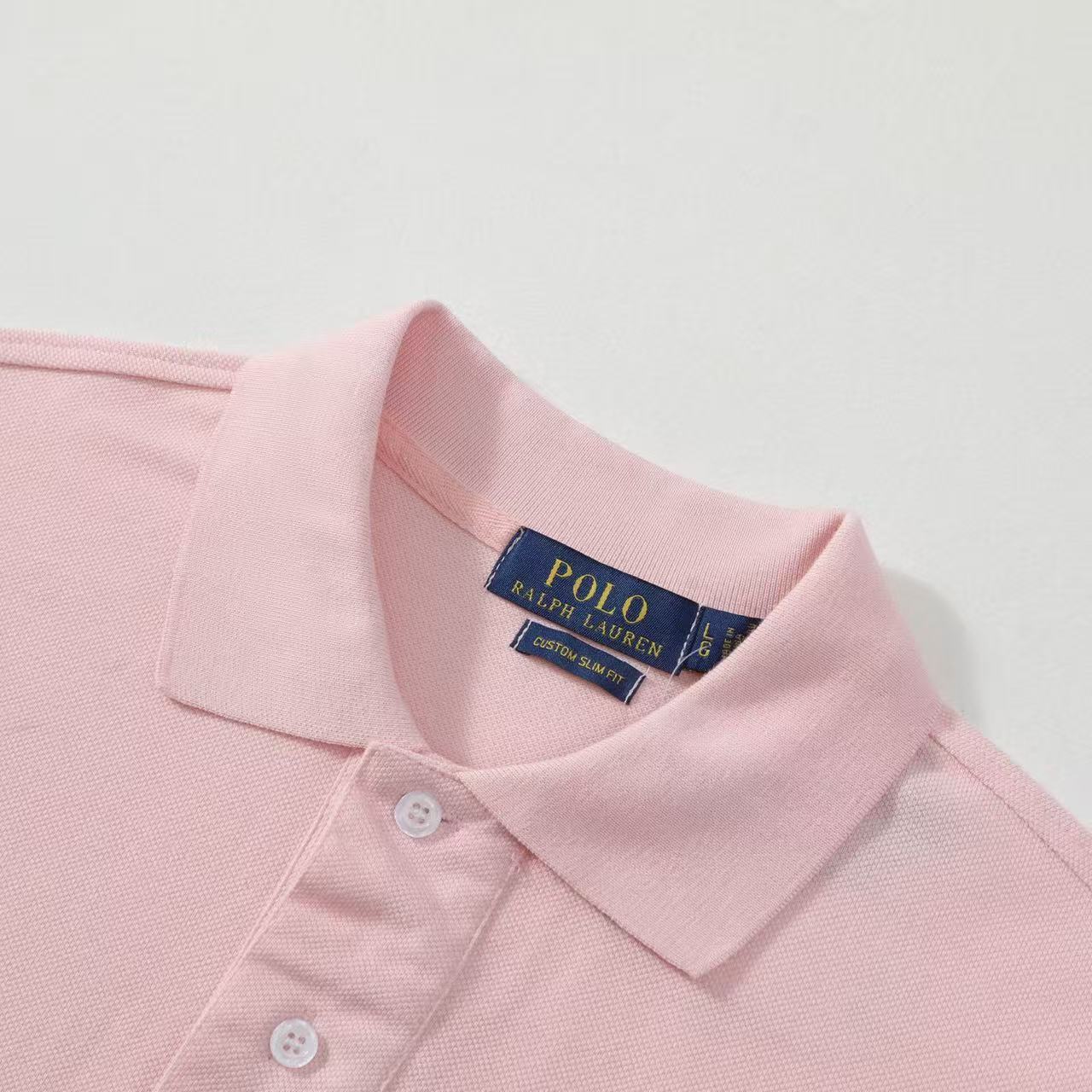 Ordinary Ralph Lauren Men Pink Polo Shirt