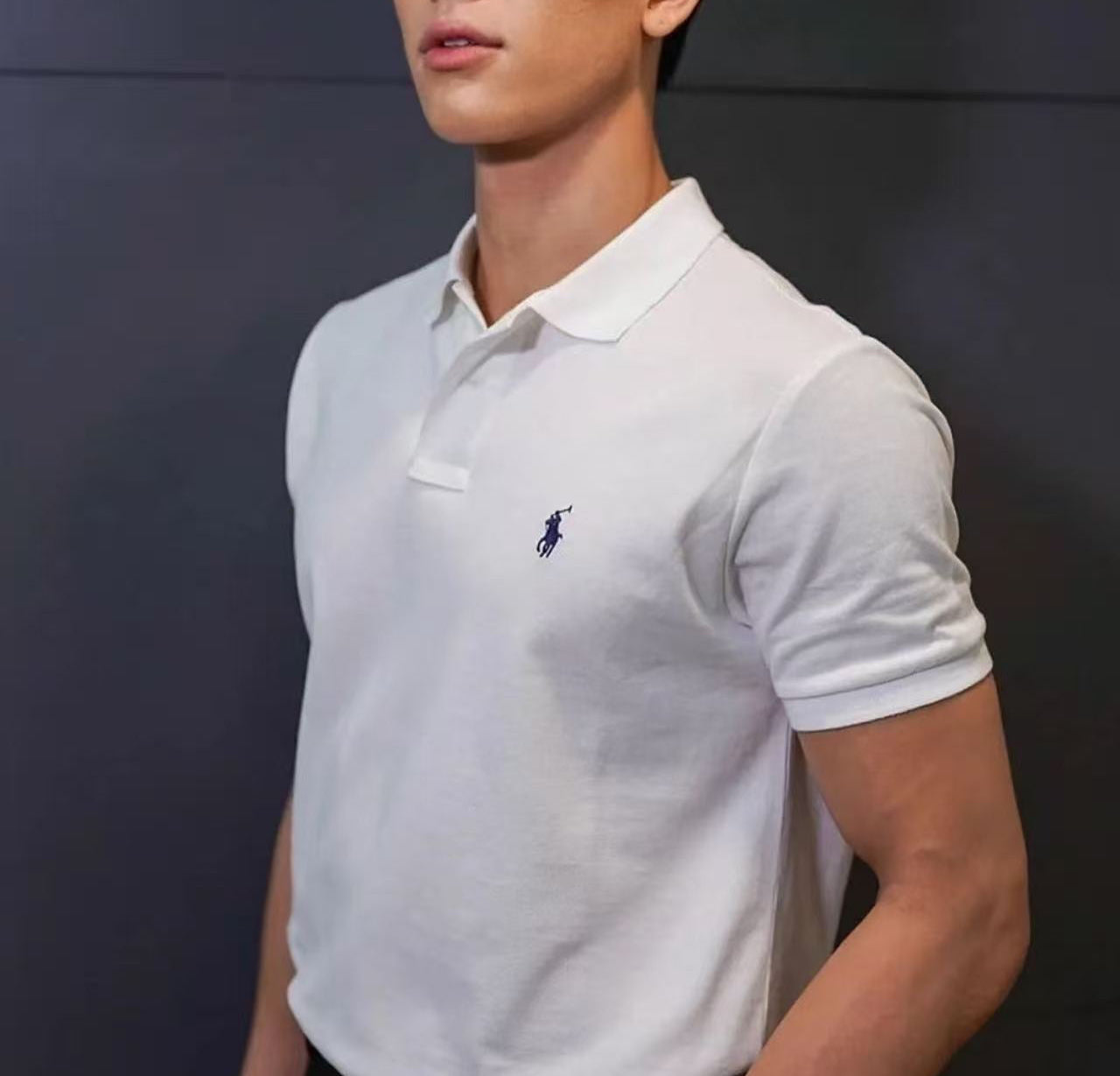 Ordinary Ralph Lauren Men White Polo Shirt