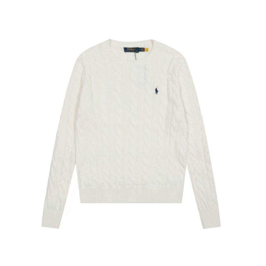 Ordinary Ralph Lauren Cream Cable Knit Cotton Jumper