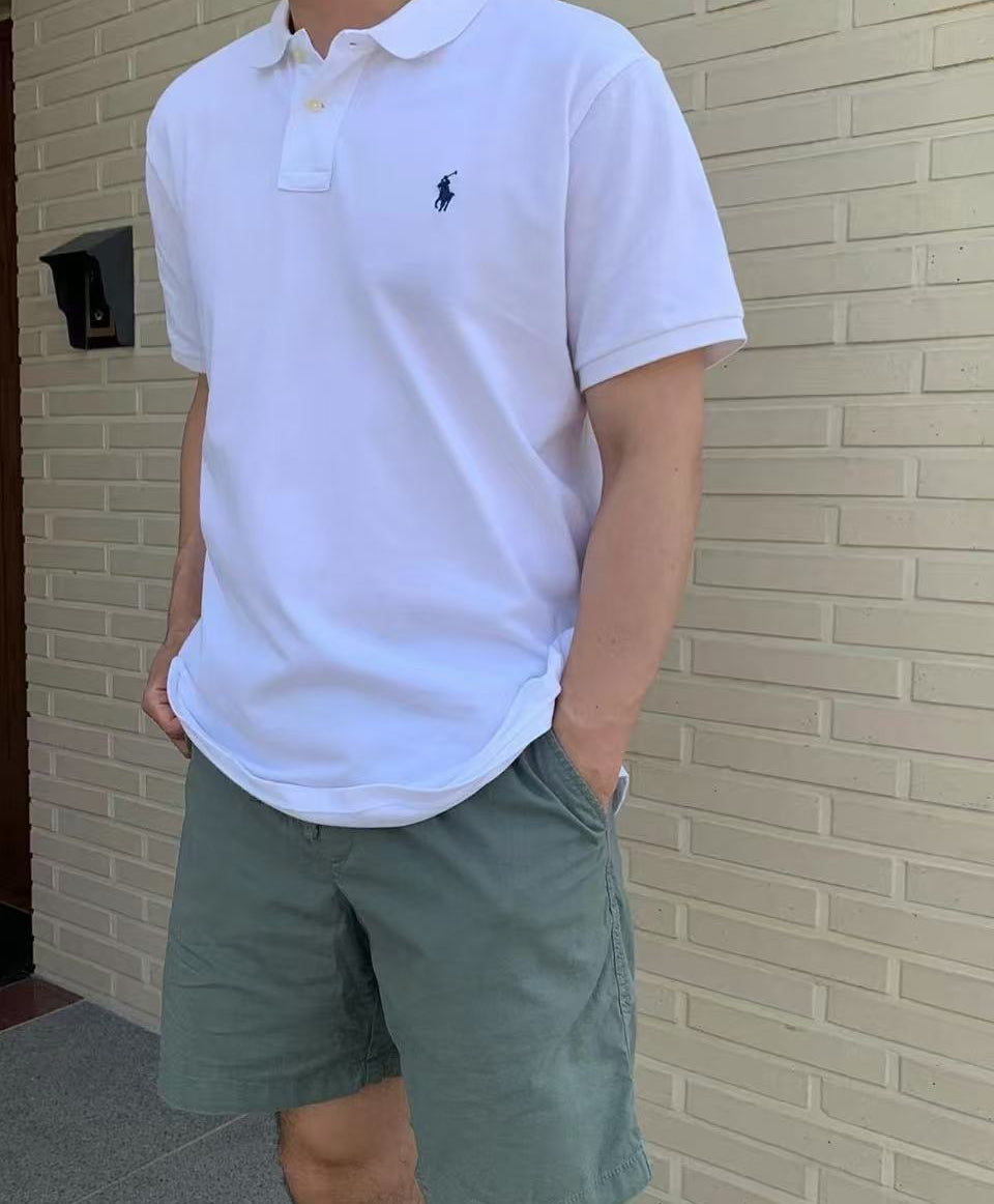Ordinary Ralph Lauren Men White Polo Shirt
