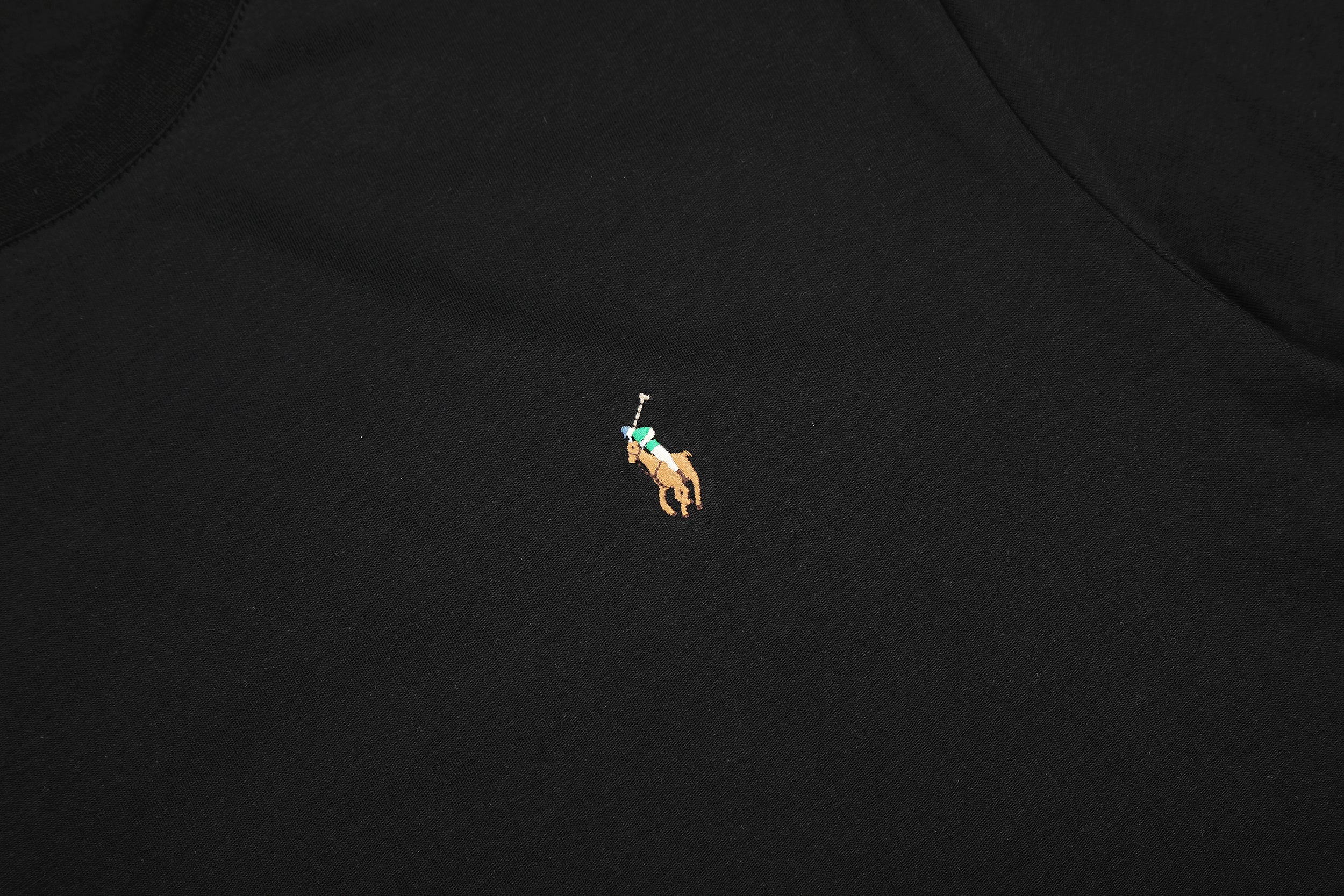 Ordinary Ralph Lauren Black Men T shirt Crew Neck