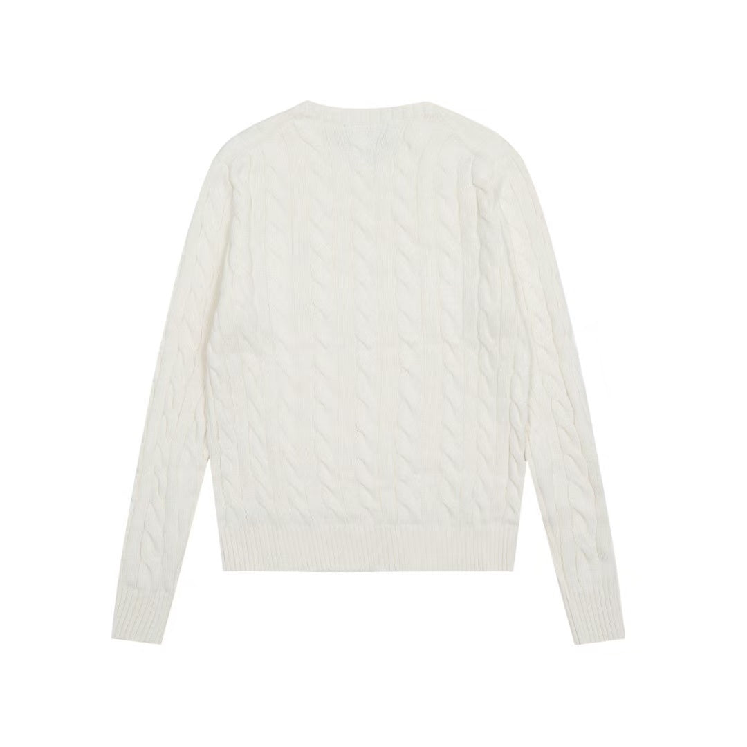 Ordinary Ralph Lauren Cream Cable Knit Cotton Jumper