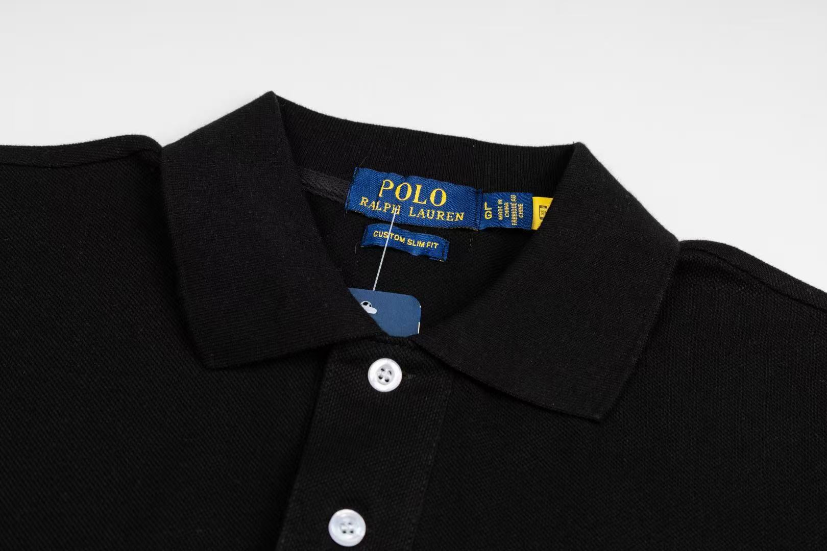 Ordinary Ralph Lauren Men Polo Shirt In Black