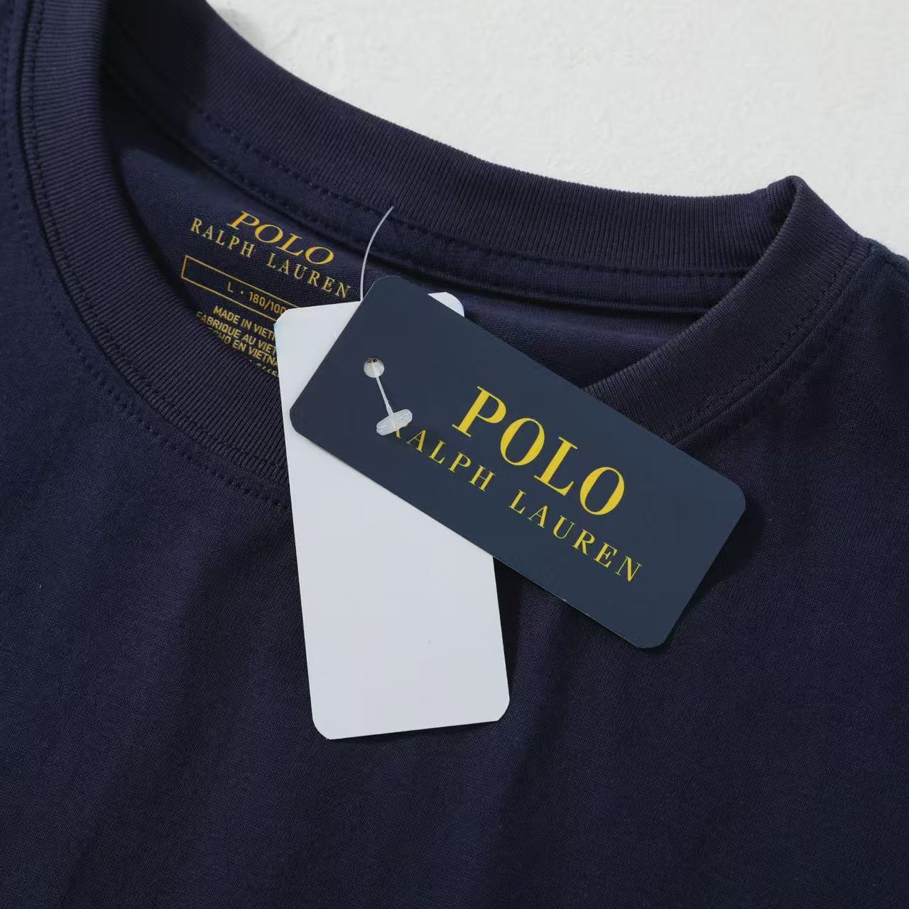 Ordinary Ralph Lauren Navy Men T shirt Short Sleeve