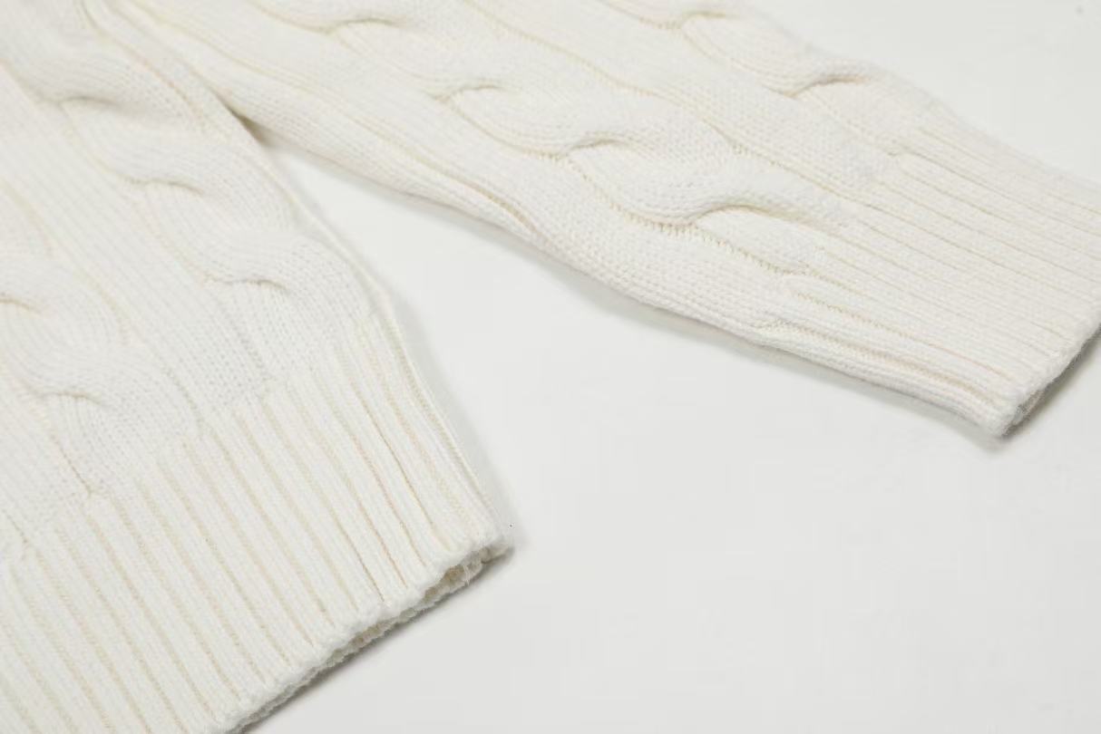 Ordinary Ralph Lauren Cream Cable Knit Cotton Jumper
