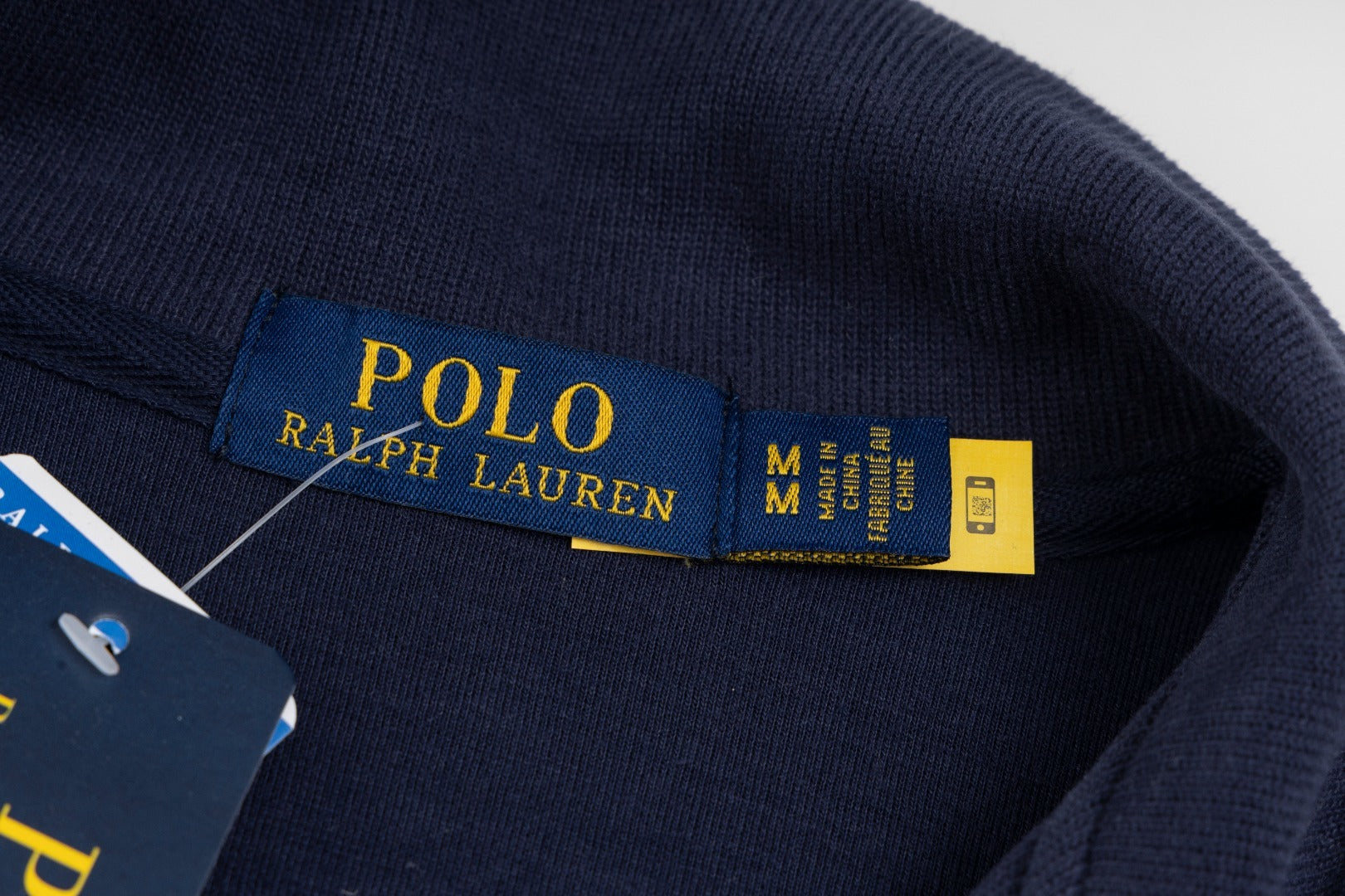 Ordinary Ralph Lauren Navy Double Knit Quarter Zip