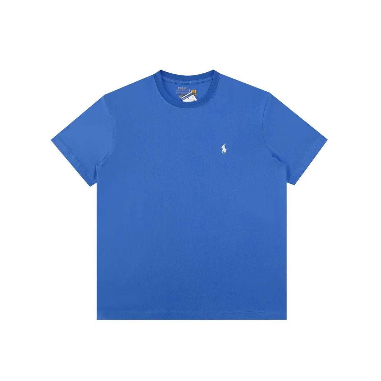 Ordinary Ralph Lauren Blue Men T shirt Short Sleeve