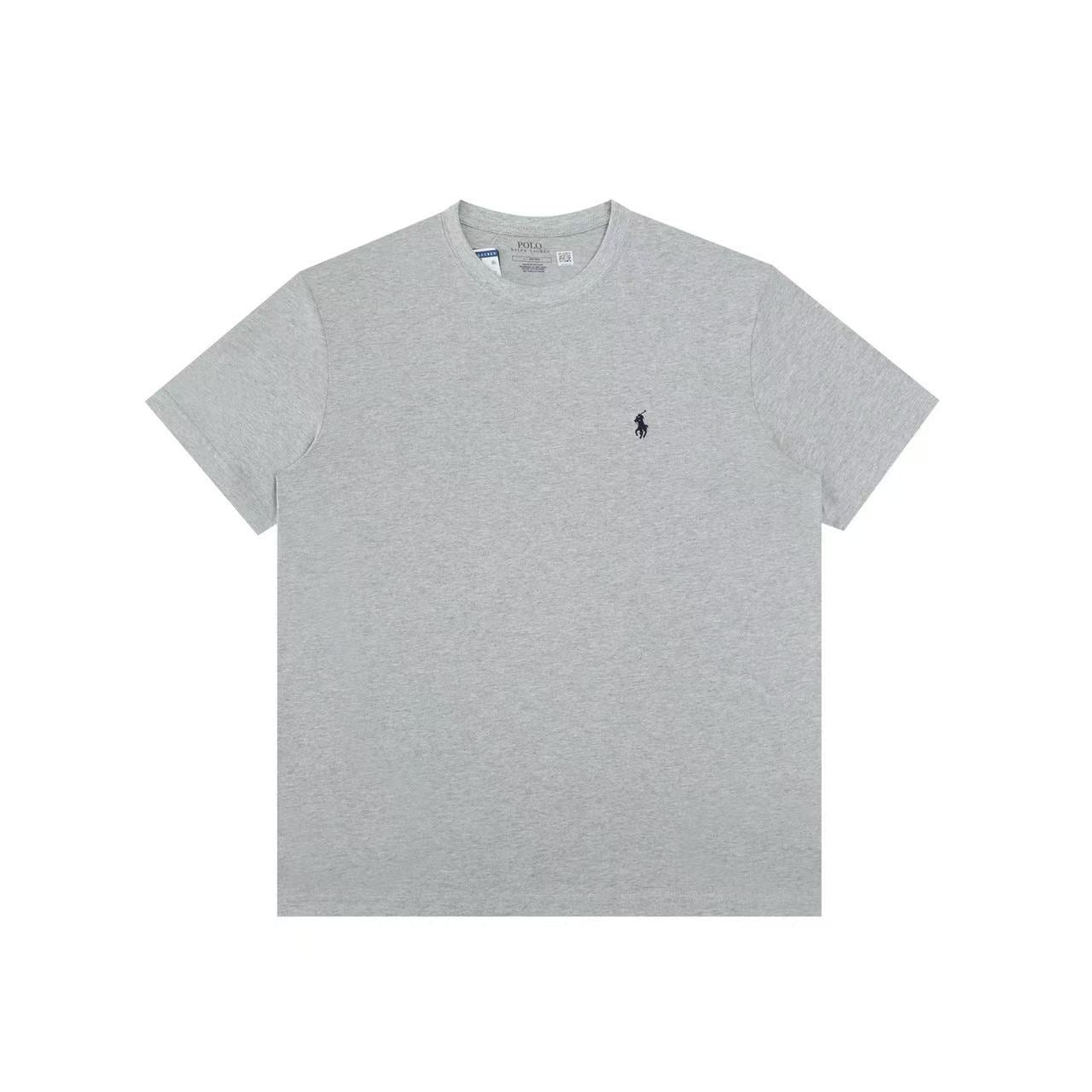 Ordinary Ralph Lauren Grey Men T shirt Short Sleeve