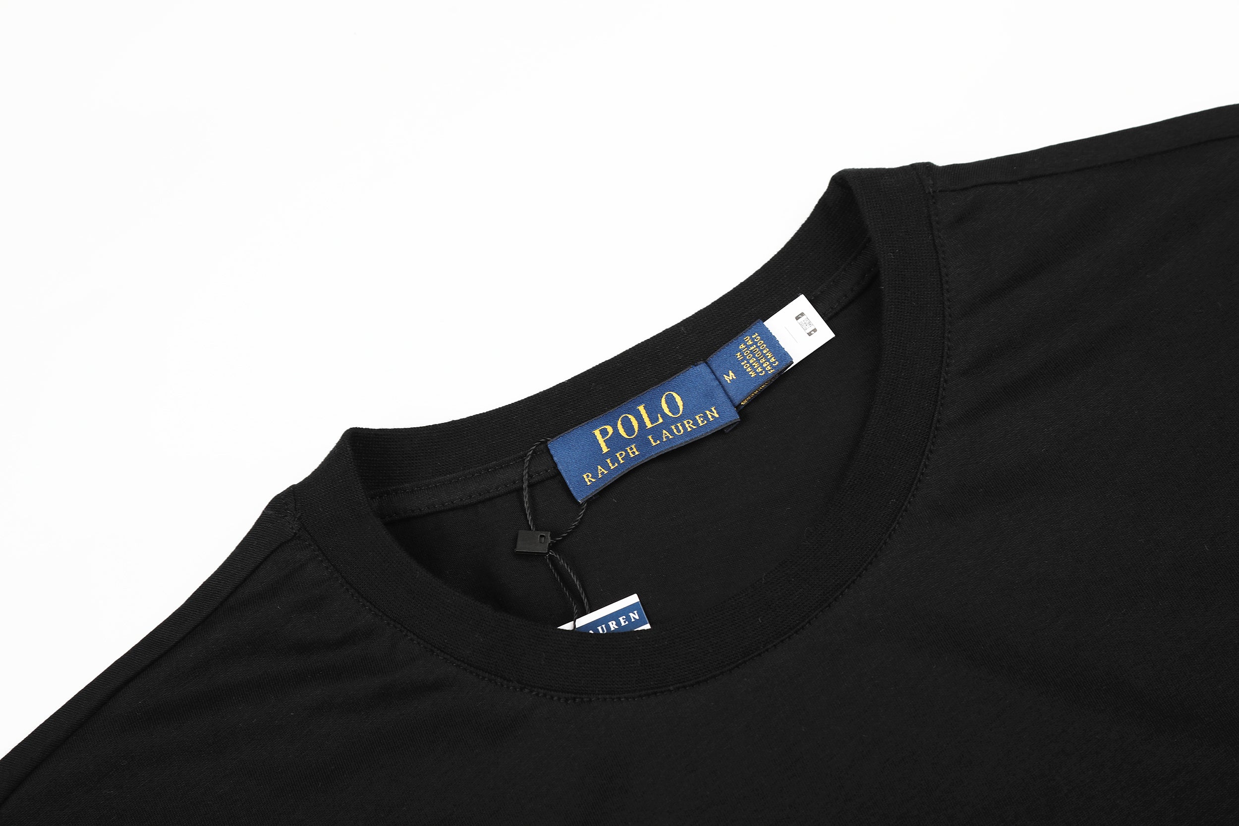 Ordinary Ralph Lauren Black Men T shirt Crew Neck
